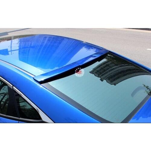 Rear Roof Spoiler For 2016-2021 Honda Civic 4DR Sedan Unpainted Model B Rear Wing Factory Style Trunk Lip ABS 1PCS