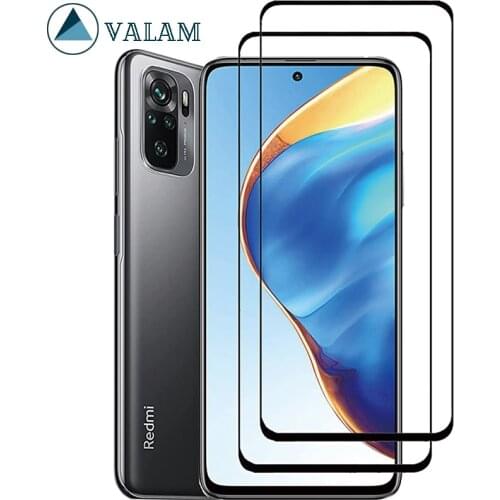 VALAM Protective Glass For Xiaomi Redmi Note 10 Pro Screen Protector Full Cover Tempered Glass For Redmi Note 10 9 Poco X3 Pro