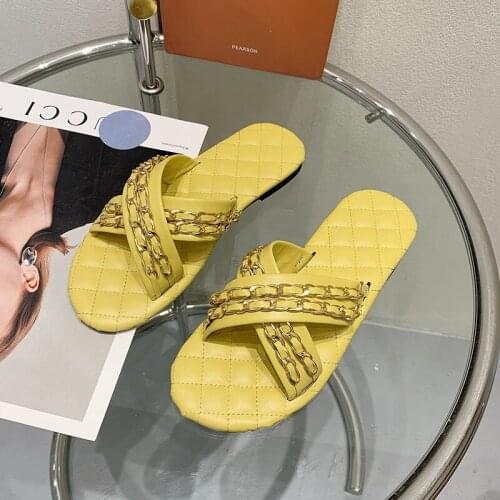 New Womens Flip Flops 2021 Summer The New Fashion Solid Color Round Head Comfortable Open Toe Sandals Flat Shoes Casual Shoes