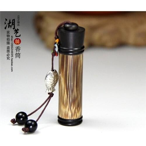 Gold silk and ebony sweet bursa of tobacco tube piece of tube powder cans incense smoke tube snuff bottle there are appliances