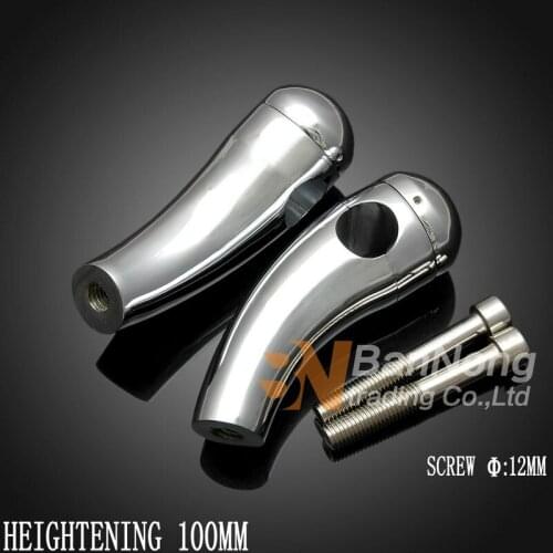 1" 25mm Motorcycle Heightening Fixed seat Clamps Handlebar Riser Mount For Harley XL 883 1200 Magna Steed 400 600 Shadow vulcan