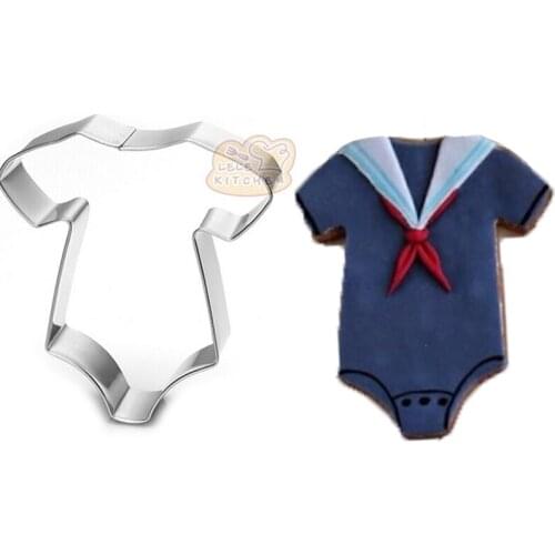 1pcs New Born Baby Cloth Metal Cookie Cutter Cookware Kitchen Dining Bar Fondant Cake Decoration Tools Kitchen Accessories Bake