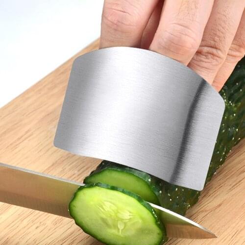 1 Pcs Stainless Steel Finger Guard Finger Hand Cut Hand Protector Knife Cut Finger Protection Tool Kitchen Knives & Accessories