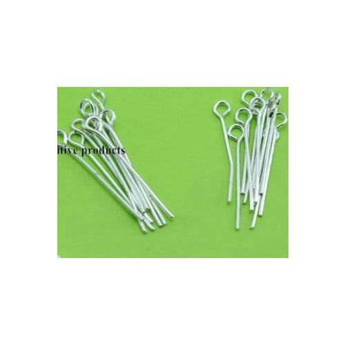 200pcs silver Mixed Metal Color Eye Head Pin Needles Beads Supplies for Jewelry Making Accessories Earring Findings Diy fg4