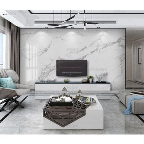 3D simple luxury marble mural bedroom living room TV decoration background wall clothing shop decorative Self Adhesive wallpaper