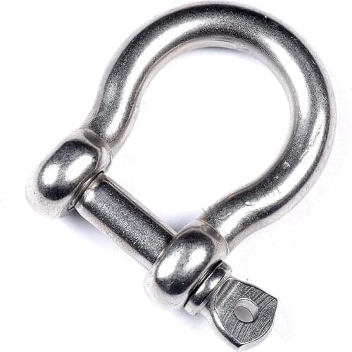 5/16 Inch D Ring Marine Anchor Bow Shackles with Screw Pins Assembly Heavy Duty Rigging Metal Para Cable Chain