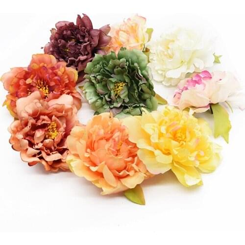 5 pieces Roses Christmas decorations for home Wedding decoration Fake flowers Scrapbooking Gifts box Brooches Headdress Garlands