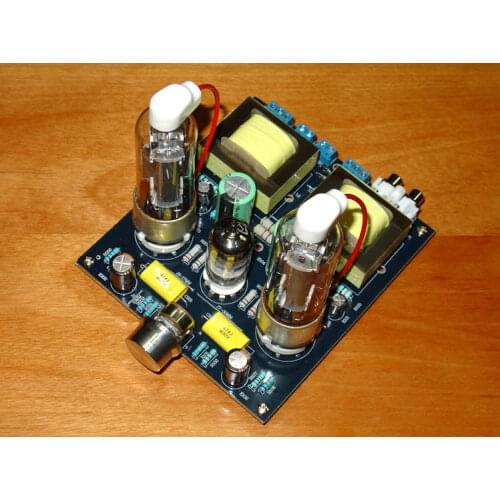 7W + 7W (8 Ohm) 6N1 / 6N2 + 6P13P Tube Single-Ended A-Class Heat Stage Tubular Amplifier Board 126 x 142 x 35mm