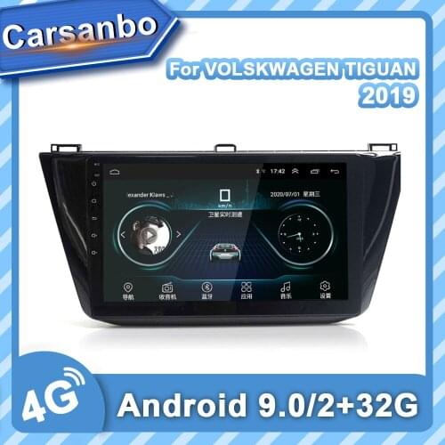 Car Radio for Volkswagen Tiguan L 2016-2019 Multimedia Video Player Android 9.0 VW Navigation Car Gps Radio No DVD Player