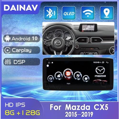 128GB Carplay Car Stereo Receiver 2 Din Android For Mazda CX5 2015-2019 Car Radio Multimedia DVD player For Mazda GPS Navigation