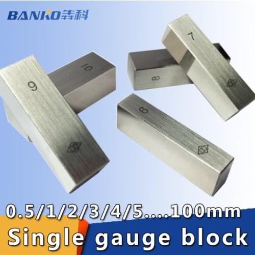Gauge block 0.5mm 1mm 3mm 8mm 7mm Level 2 block gauge accuracy Single chip sales, Measure vernier caliper, micrometer to measure
