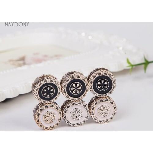 XT106 wholesale fashion headwear scarf magnet brooch flower hijab clips 12pcs/lot