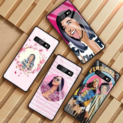 Cardi B and Bruno Mars Tempered Glass Phone Case For Samsung Galaxy A6 A6S A8 A8S J6 J8 2018 S8 S9 S10 PLUS NOTE 8 9