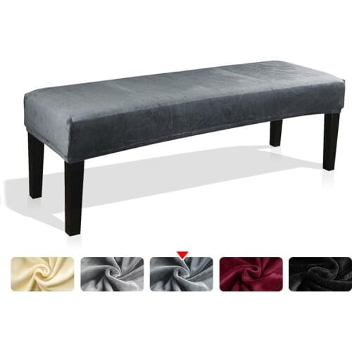 Elastic Long Bench Covers Without Armrest Tight Wrap Couch Cover Stretch Flexible Slipcovers For Home Hotel Banquet