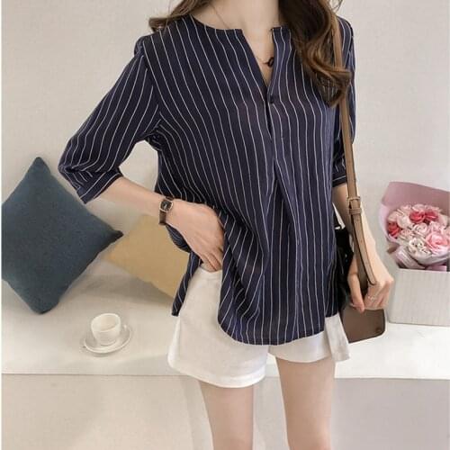 HARTUPEETU Women's Striped Shirts