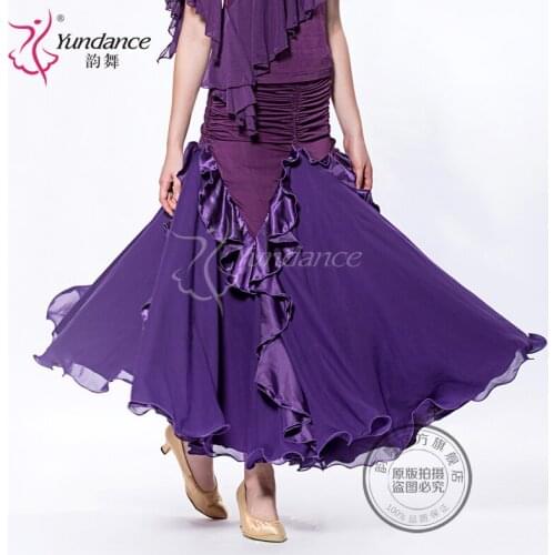 Customized Lady Ballroom Dancing Skirt Modern Dance Dress Waltz Valse Tango Galop Fox Trot Social Dance Dress Skirt B-2651