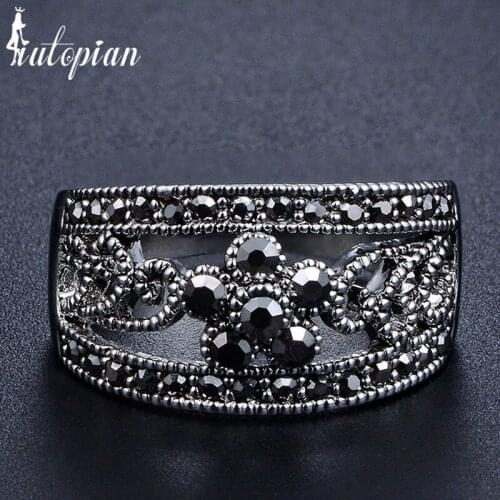 Iutopian Brand 2016 New Arrival Vintage Retro Wing Unqiue Ring Anels For Women Anti Allergy Top Quality Gift #W2845