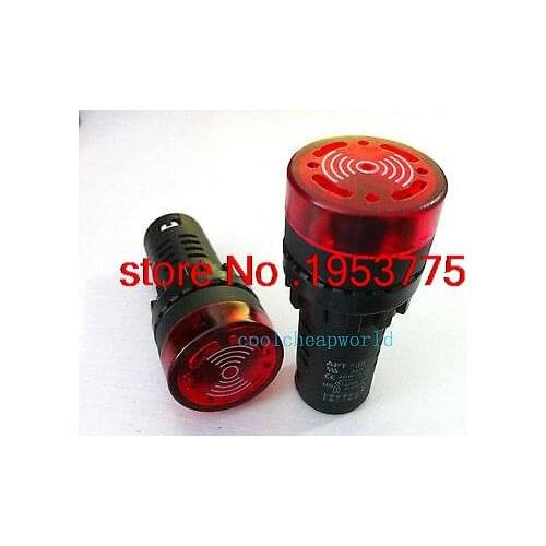 DC 36V 22mm Red LED Indicator Light with Buzzer