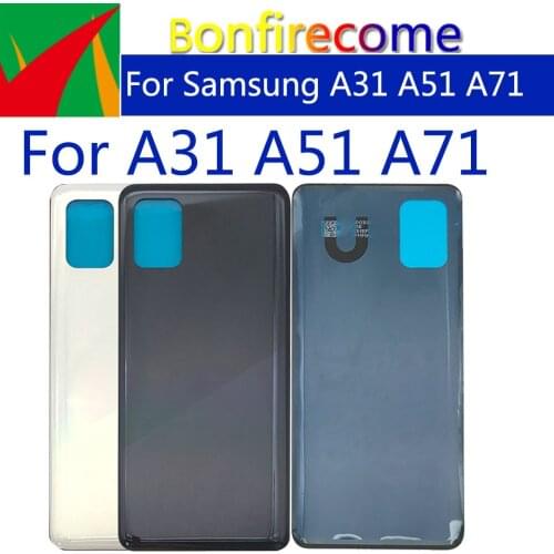 10Pcs\Lot For Samsung Galaxy A31 A51 A71 Battery Cover Rear Door Housing Case Back Glass Cover
