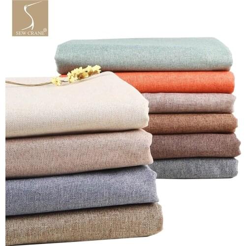 Linen Blend Beige Fabric Grey Sofa Fabric Cushion Fabric Home Decorative Craft Blue Brown Green Fabric, 148cm Wide