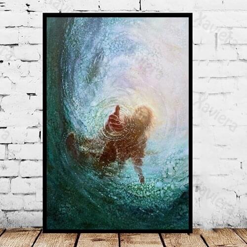 Hand of God of Jesus Christ Canvas Painting On The Wall Nordic Abstract Art Posters and Prints Home Decoration Bedroom Frameless