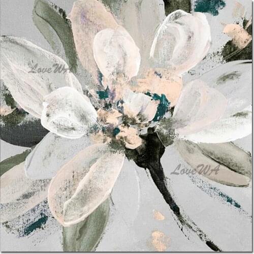 New Arrival Abstract 100% Hand-painted Flower Oil Painting Art Wall Hangings Design Canvas Artwork Panel For Home Decoration