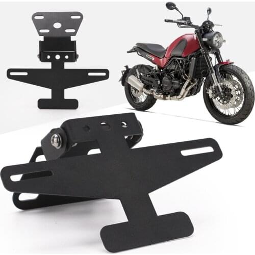 Motorcycle license Pate Holder Motocross Tail Tidy Fender Eliminator LED Light For Benali 502C Accessories