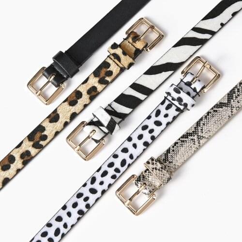 2021 New Retro Thin Belt European And American Fashion Luxury Animal Decorative Snake Leather Jeans Eomens Belt