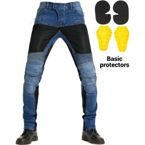 Summer Blue Motorcycle Pants Motorcycle Jeans Motorbike Protective Gear Moto Pants Riding Touring Trousers Motocross Mens Pants