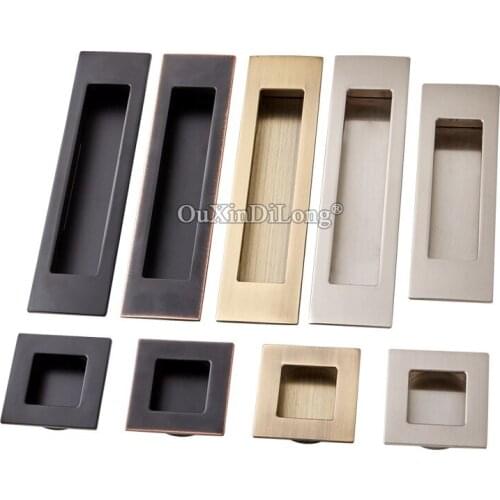 10PCS High Quality Hidden Recessed Furniture Handles Sliding Door Handles Cupboard Wardrobe Dresser Cabinet Pulls Handles&Knobs