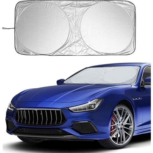 150x70cm Car Windshield Sunshades SUV UV Protection Sun Shade Cover Foldable Windows Visor Block Windscreen Curtain Accessories