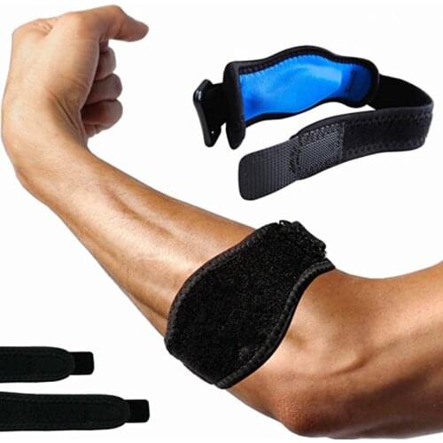 Sports Safety Nylon Elastic Elbow Brace Sleeve Basketball Shooting Pads for Tennis Absorb Sweat Lateral Pain Protection