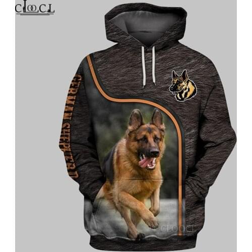 HX Newest Popular German Shepherd Hoodie Men Women Sweatshirts 3D Print Fashion Autumn Harajuku Casual Tracksuit Drop Shipping