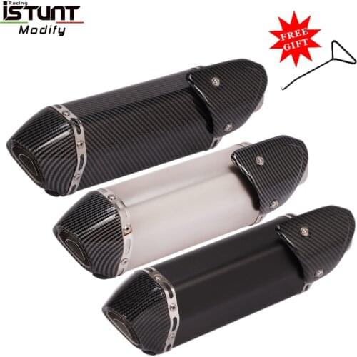36-51mm Universal Motorcycle Exhaust Pipe Muffler Escape moto For RC390 Z800 GSXR750 TMAX530 XMAX300.250 CBR500