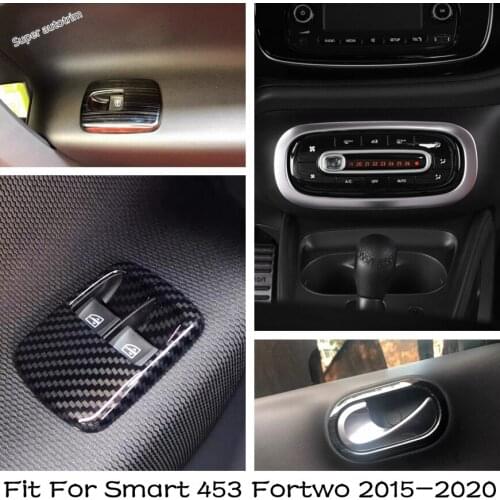 Air Condition Vent Outlet / Inner Door Handle Bowl / Glass Lift Button Cover Trim For Smart 453 Fortwo 2015 - 2020 Accessories