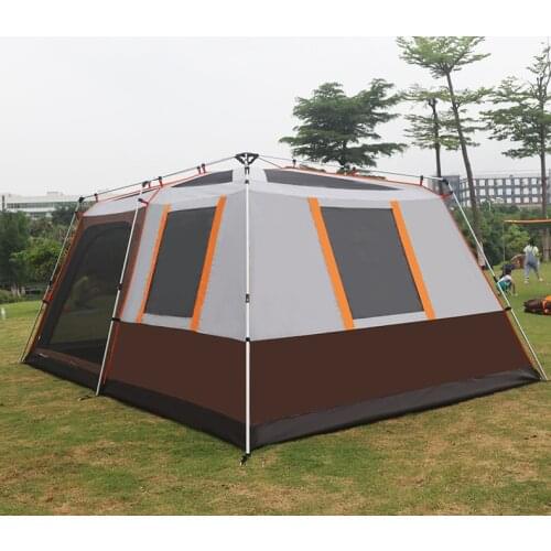 Ready To Ship Large Tents Outdoor 12 Person 3 Rooms Waterproof Wind Resistant Picnic Camping
