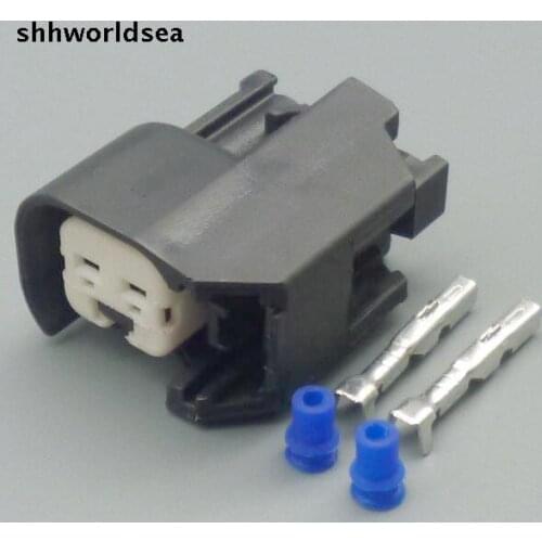 Worldgolden 5/30 /100 sets 2pin 2.2mm Fuel Injector Connectors Adapters Fuel Injector Connector for US cars