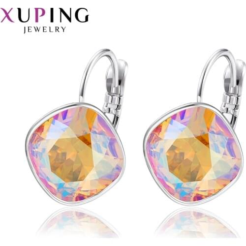 Xuping Jewelry Popular Fashion Crystals Earrings for Women Girls Temperament Gifts 20353