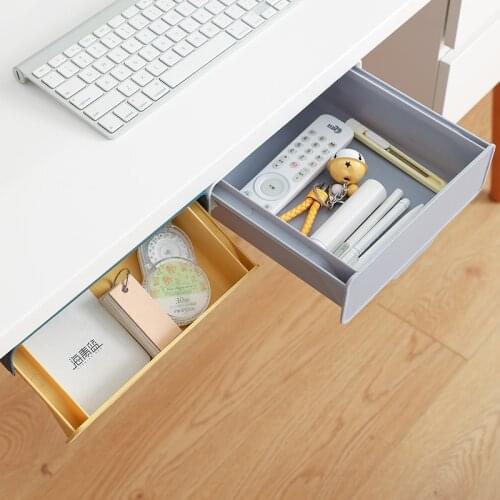 Drawer Storage Box Desk Organizer Free Punch Makeup Brush Finishing Box Office Stationery Storage Box Office Accessories