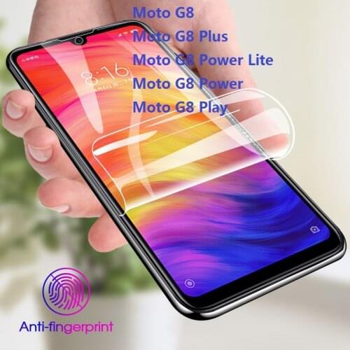 Screen Protector For Motorola Moto G8 Plus Power Lite Play Power Cover Soft Hydrogel Film