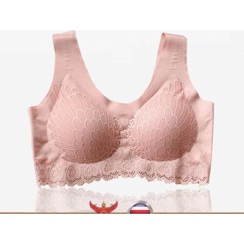 Women Bra Push Up Plus Size Women Bralette Wire Free Sexy Lace Vest Mesh Lingerie Brassiere Low Back Underwear