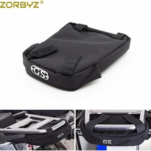 ZORBYZ Black Waterproof Rear Frame Bag Storage Travel Tail Bag Tool Bag For BMW R1250 GS Adventure R1200 LC ADV 2014-2020