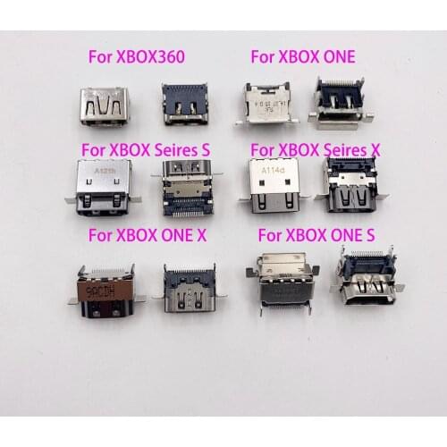 10PCS For Xbox One S Console HDMI -compatible Display Port Socket Jack Connector 1080P Part board For XBOX ONE X