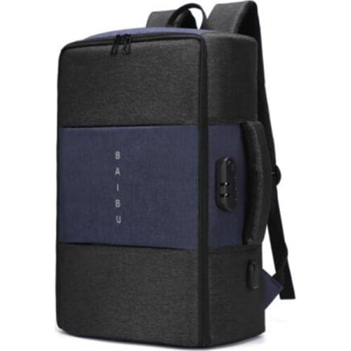 17 Inch USB Laptop Backpack Travel Bag in Male Luggage Backpack 2020 Anti-theft Lock Men and a Multifunctional Waterproof Solid