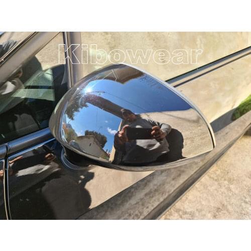 Black Wing Mirror Cover Caps For Seat LEON 1P IBIZA 6J EXEO 3R Side Replacement rear view external part
