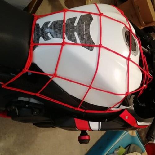 30 * 30cm Motorcycle Bike Car Accessories Helmet Holder Adjustable Hooks Durable Elastic Rope Bungee Heavy Suitcase Grid Cargo