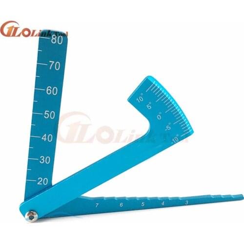 3 in 1 Aluminium Alloy Cars Auto Adjustable Measuring Angle Ruler Camber Gauge for 1/10 1/8 GT Buggy drift Monster truck Crawler