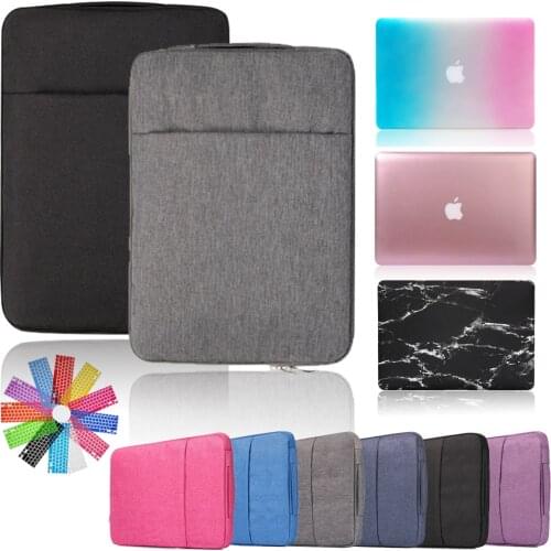 Laptop case for Apple Macbook Air Pro Retina 11"/13"/15"/New Air 13" (A1932)/12" (A1534) Hard Laptop Cover Case+Denim laptop bag