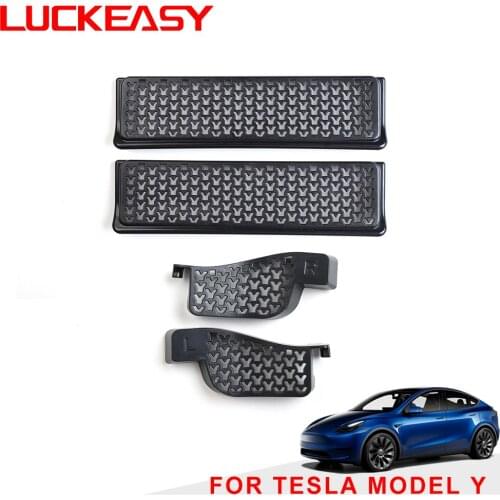 LUCKEASY for Tesla Model Y 2021 seat air outlet protection cover anti-blocking cover interior modification accessories