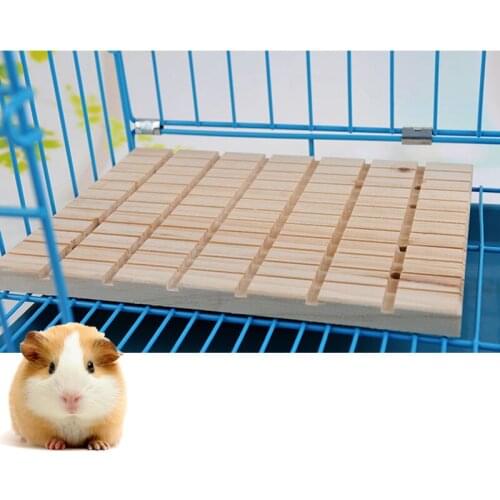 Wooden Rabbit Claws Toy Animal Square Rabbits Hamsters Supplies Scratching Board Deck Wood Grinding Small Pet Supplies